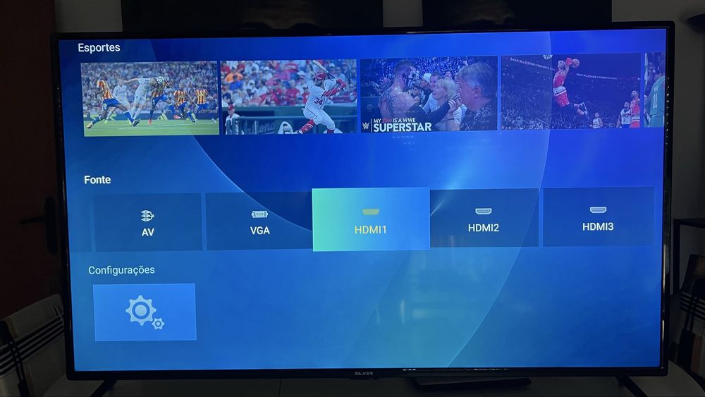 TV LED SILVER 55” – Excelente Estado | 3 HDMI | 2 Comandos