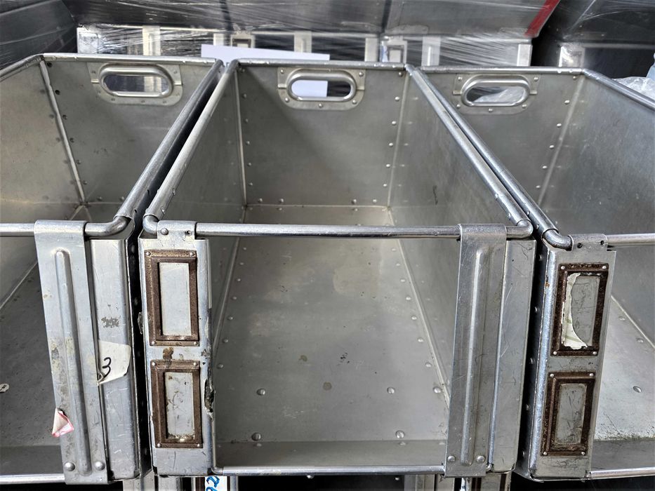 Pojemnik Kosz Kuweta Skrzynka Box Metalowy Aluminiowy Magazyn Warsztat