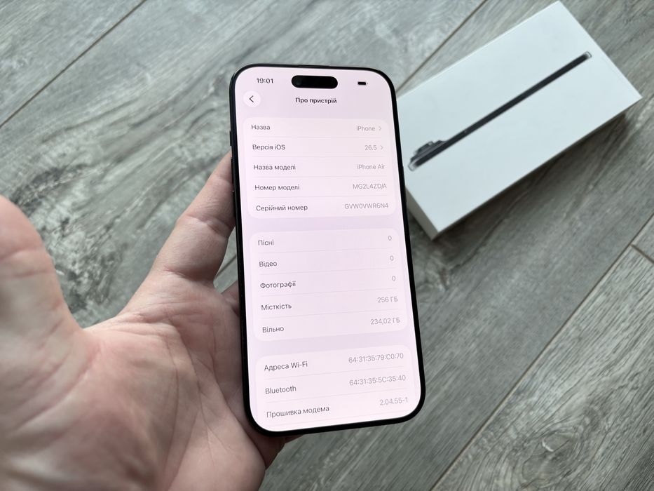iPhone 17 Air 256gb Space Black