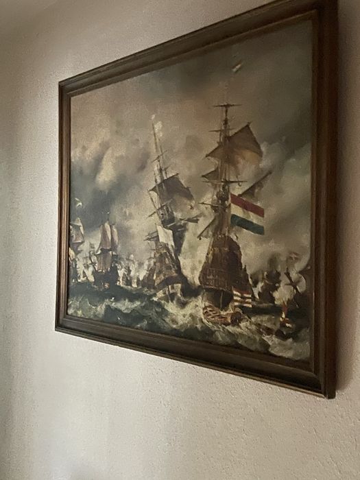 Reprodução da obra “A Batalha de Texel”