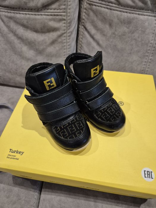 Ботинки 21р натур.кора и мех