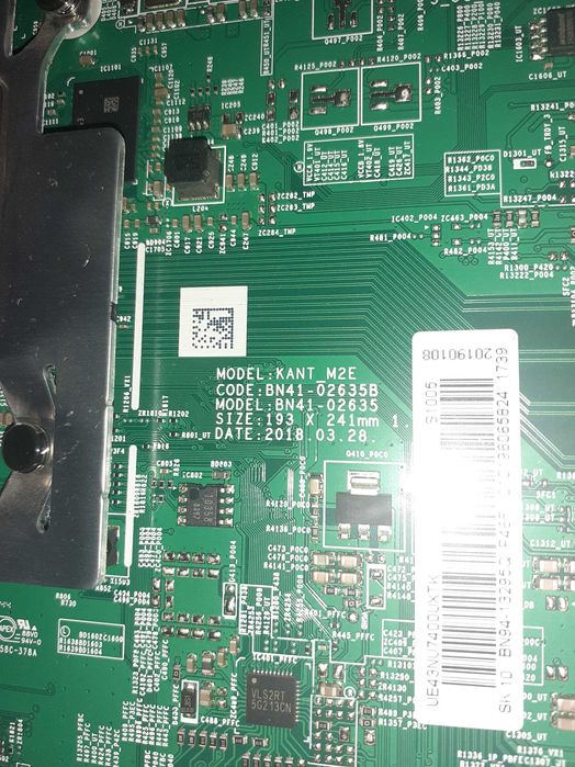 Placa principal LCD Samsung UE43NU7445U