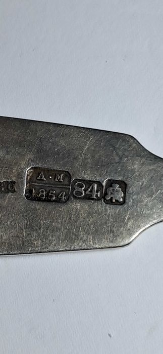 Stary widelec ze srebra  58 gram ,  Carska Rosja , oryginał 100 %