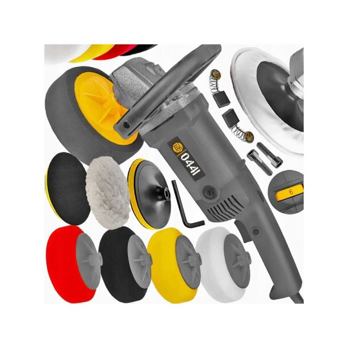 Polerka samochodowa 2600W regulacja obrotów + 4 gąbki