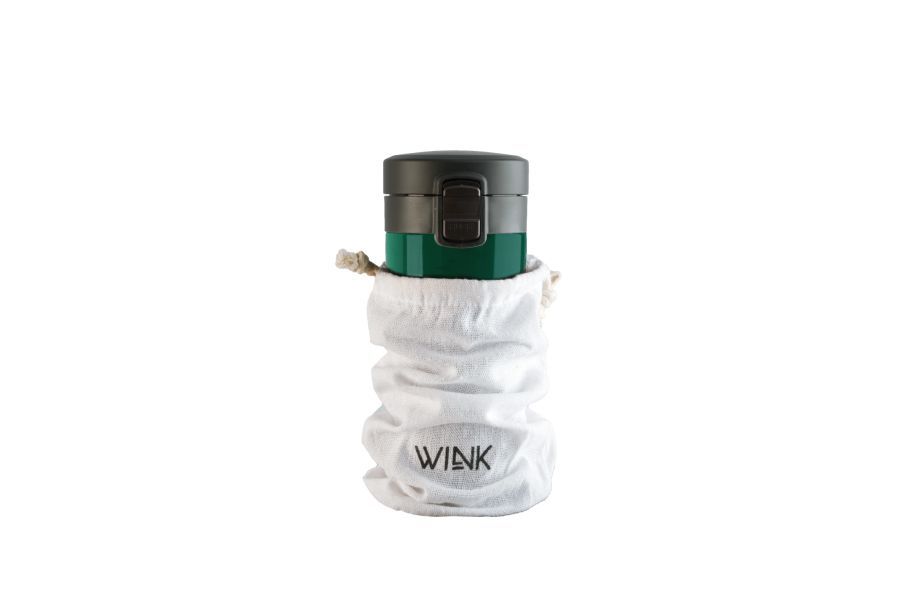 Kubek Termiczny WINK Dark Green 370 ml.