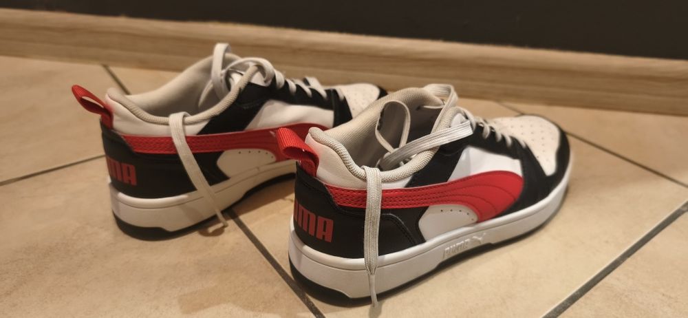 Buty męskie sneakersy Puma Rebound v6 wygodne trampki skórzane róż 38
