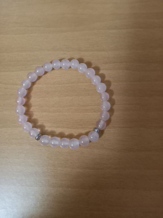 Pulseiras quartzo rosa e pedra lua