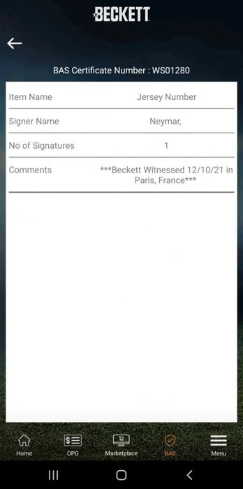 Koszulka Neymara z autografem w ramie
