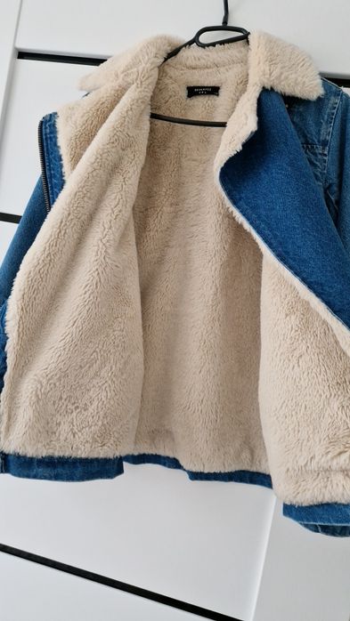 Jeansowa ocieplana ramoneska Reserved XS