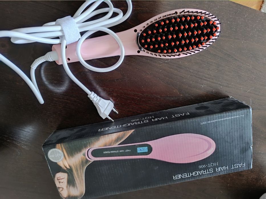 Escova de esticar cabelo