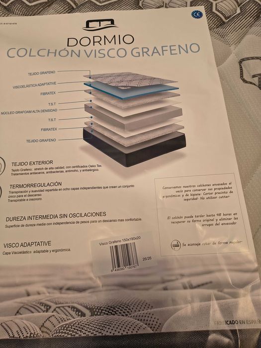 Colchão ortopédico viscoelástico