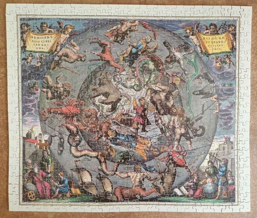 Puzzle drewniane Optimago ENGLAND Andreas CELLARIUS CHART 1 1981