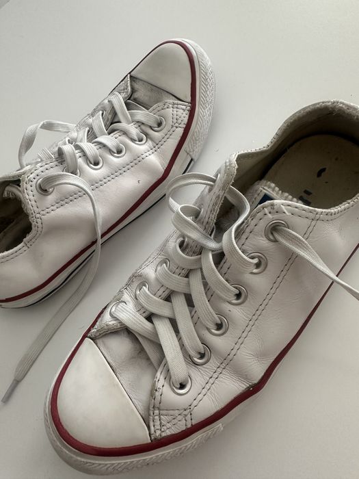 Converse Chuck Taylor All Star – skórzane trampki unisex białe