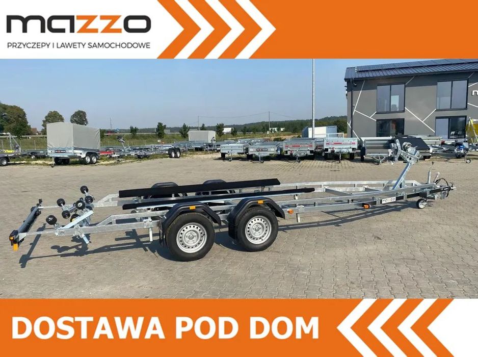 Brenderup Przyczepa pod łódź 7 m DMC2500kg łożyska wodoodporne MOCNA I SOLIDNA PRZYCZEPA PODŁODZIOWA Z PŁOZAMI 2,7M  Przyczepa pod łódź 7 m DMC2500kg łożyska wodoodporne MOCNA I SOLIDNA P