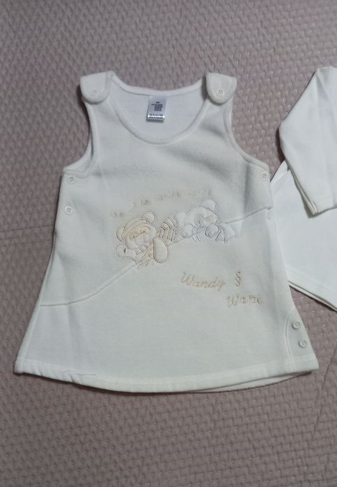 Sukienka z bluzką dziewczęca 6 m-cy