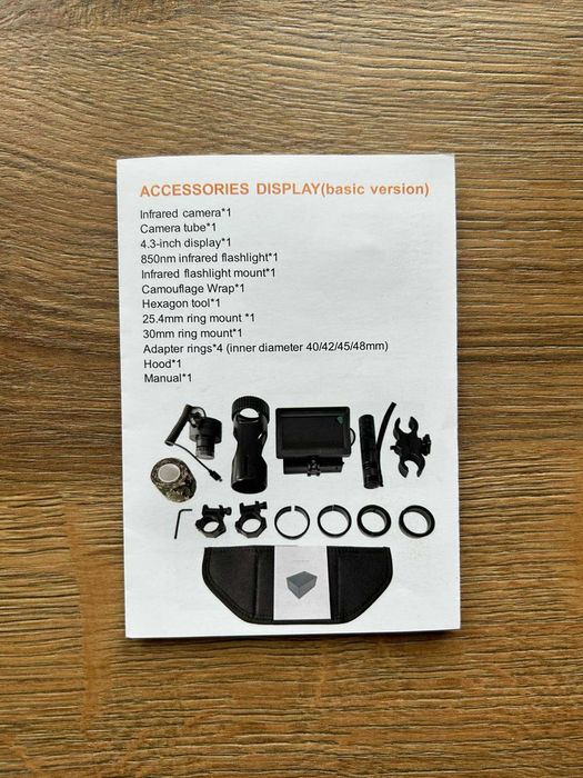 Nasadka Luneta z noktowizorem nagrywanie wideo 720p hd