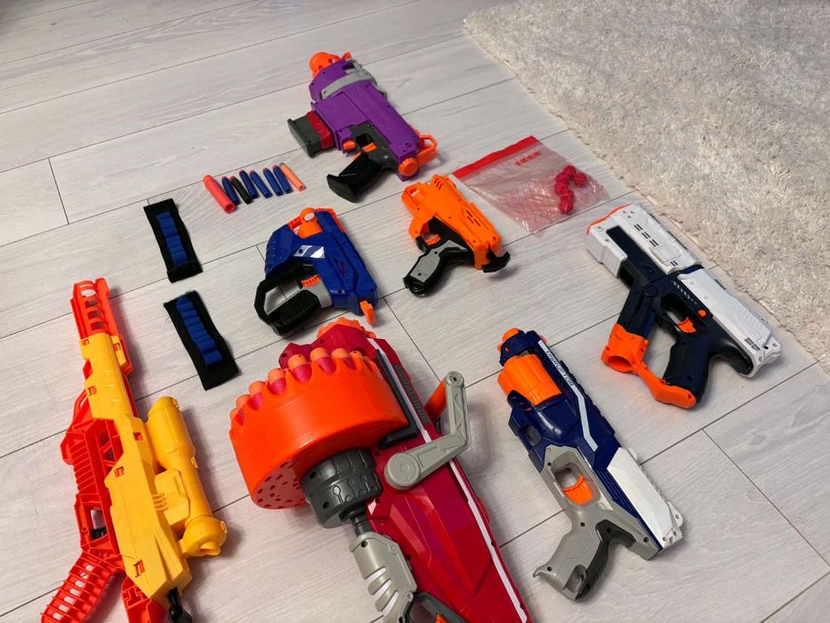 NERF pistolety zabawki strzałki