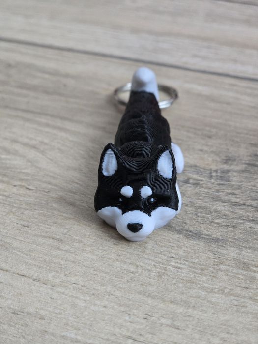 Breloczek Alaskan Malamute 3d - Seria Psów Brelok Druk3d fidget