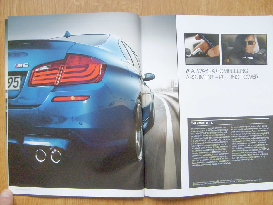 BMW M5 F10 + BMW M3 E92 & E93 - 2 prospekty 2012, stan BDB, 106 stron !!! Przesyłka GRATIS  !