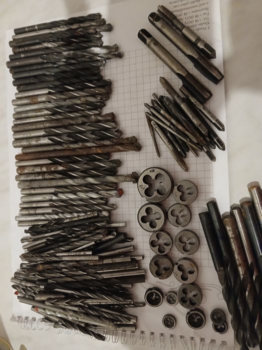 Сверла, Плашки, метчики