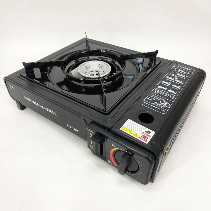 Портативна газова плитка BK-167A із перехідником під звичайний газовий