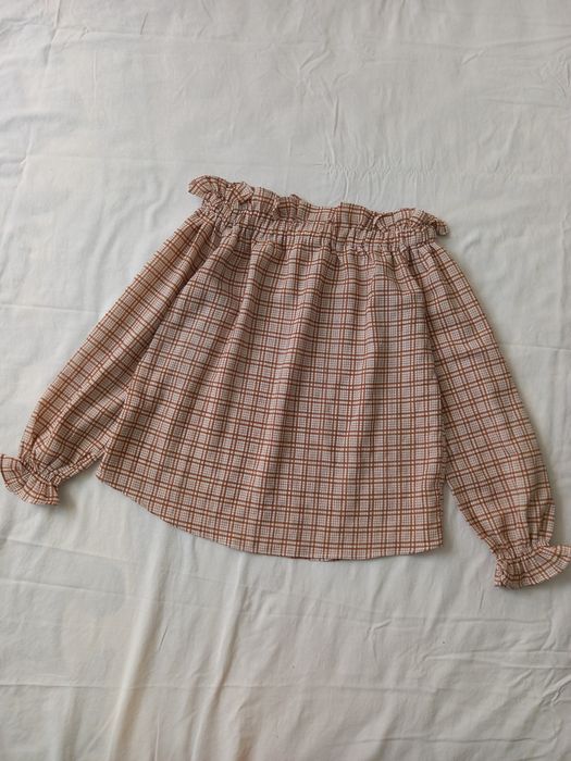 Bluzka z długimi rękawami i ściągaczem