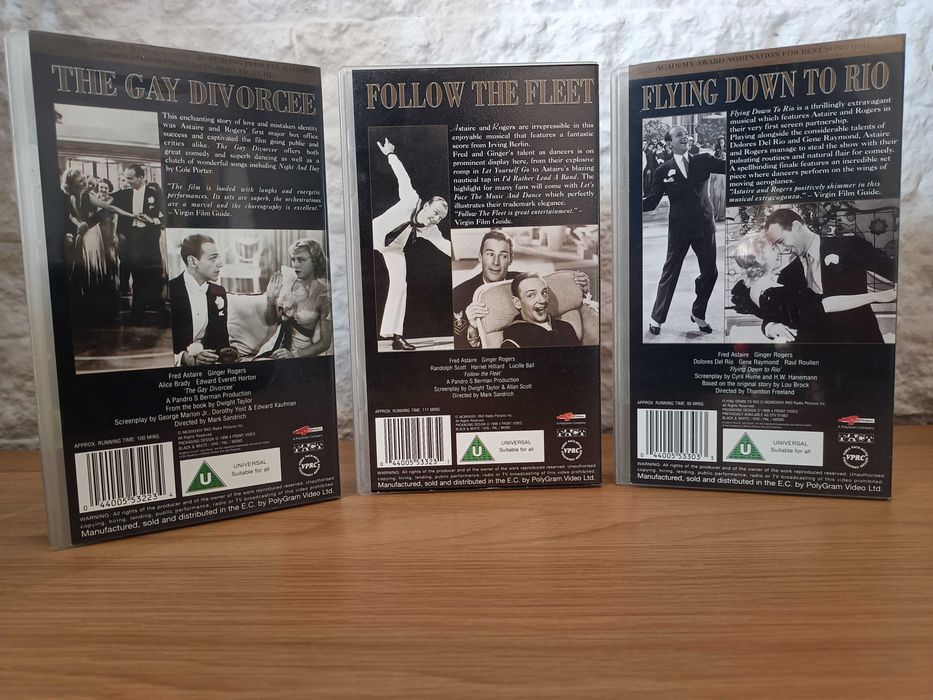 Filmes VHS - Fred Astaire edição UK