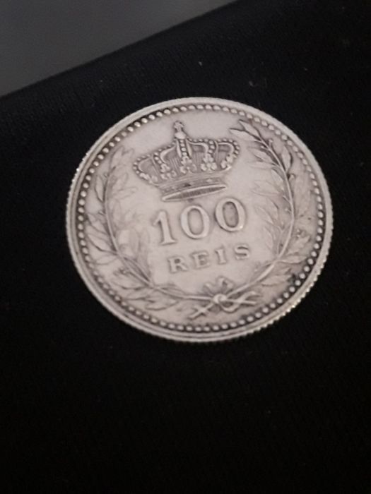 Medas raras monarquia,a 1700÷ 100 Reis 1910 e 50 Reis 1900 prata