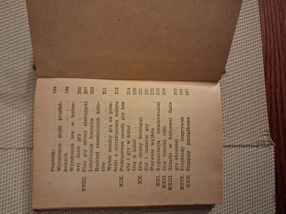 Brydż książeczka antyk PRL