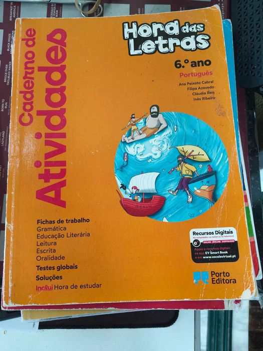 Caderno actividades Portugues horas das letras 6
