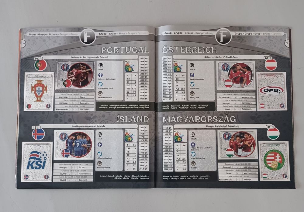 Caderneta completa Euro 2016 Panini