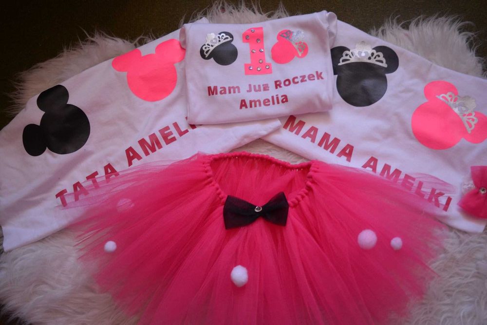 Komplet tutu rok pierwsze urodziny