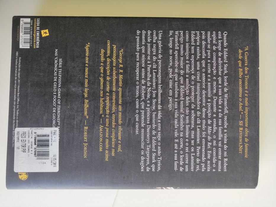 Livro A Guerra dos Tronos
