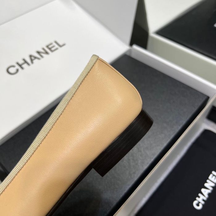 Baleriny Chanel Beige Smooth
