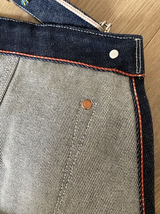 Джинсовий оверол комбінезон жіночий селведж денім s-m