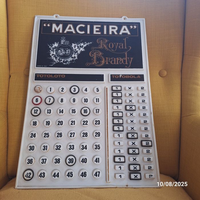 Placa Macieira anos 70 e 80