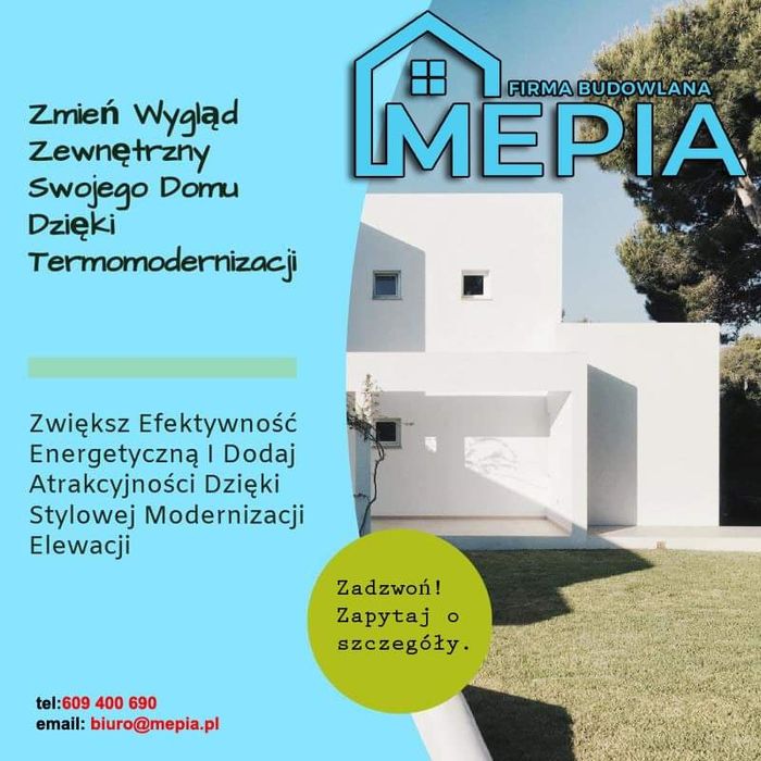 Ocieplenie. Elewacja. Tynkowanie. Czyste powietrze. Gwarancja!