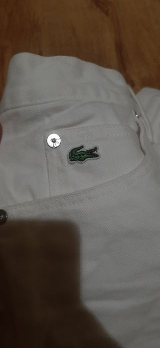 Белые джинсовые шорты Lacoste L!VE (Оригинал) — Размер 30 (S/M)