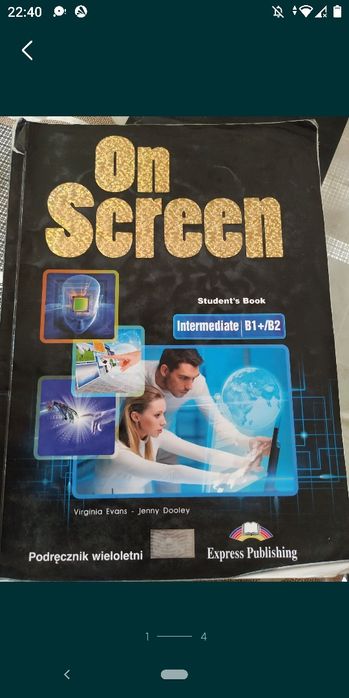 On Screen Students book. Evans. Intermediate B1+/B2