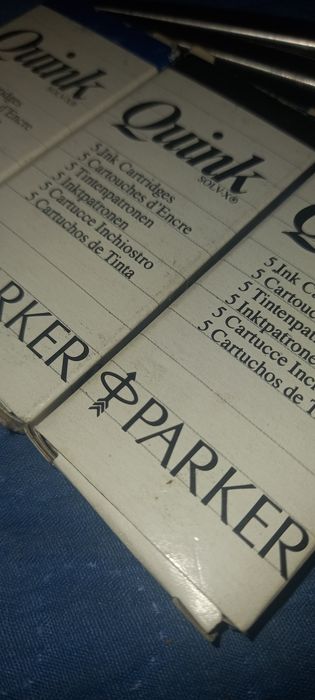2 CANETAS PARKER + 3 recargas originais novas NOVAS