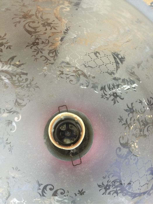 Candeeiros Bronze e Porcelana Artibus Pintados à mão Aveiro 56 cm