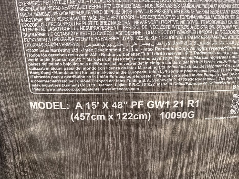 Basen stelazowy intex 457 x122 cm  +pompa piaskowa z chloratorem  wody oraz jonizatorem  , +  wymiennik ciepła Hydro-pro