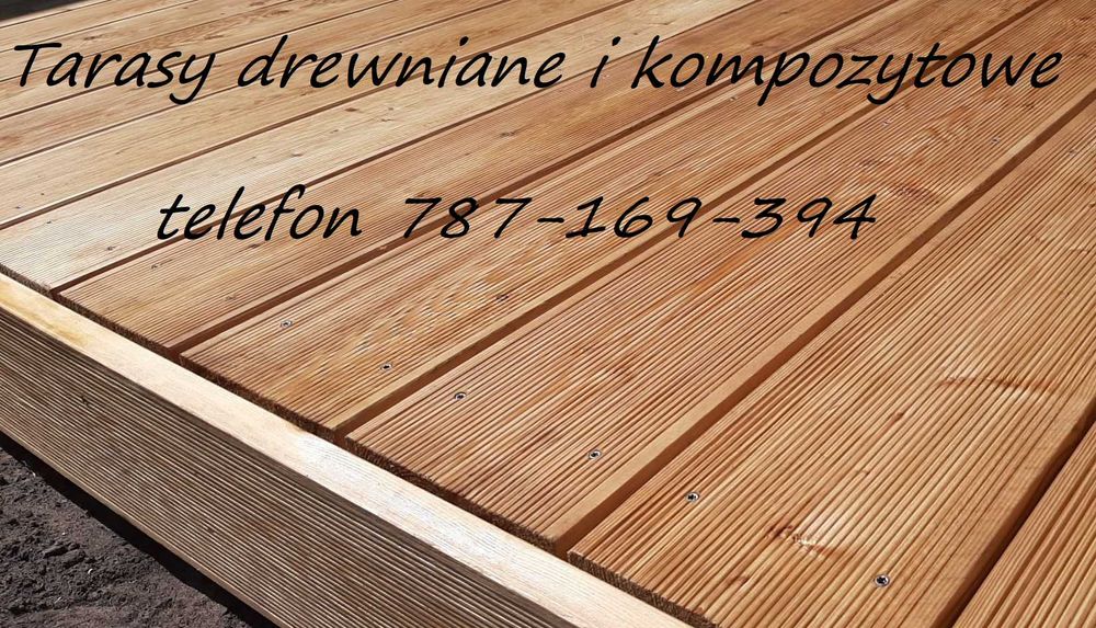 Tarasy kompozytowe , drewniane