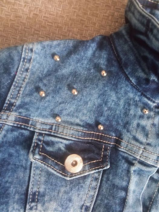 Vanessa тепла джинсовка для дівчинки 110/116см