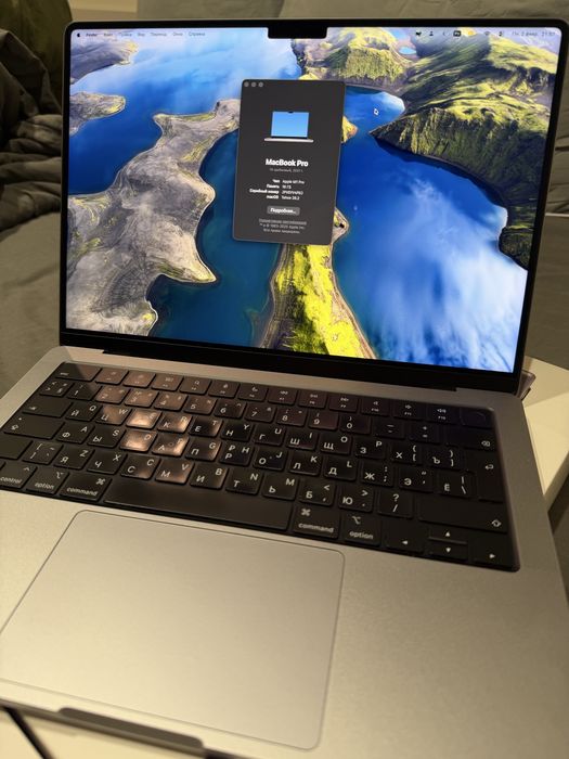 MacBook Pro 14' M1 Pro 2021, 16/512 gb, повний комплект, офіційний