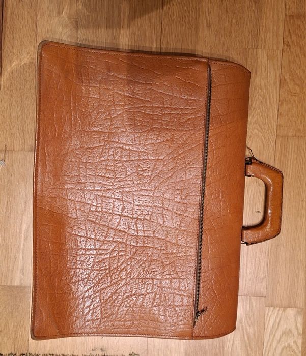 Teczka aktówka męska ze skóry