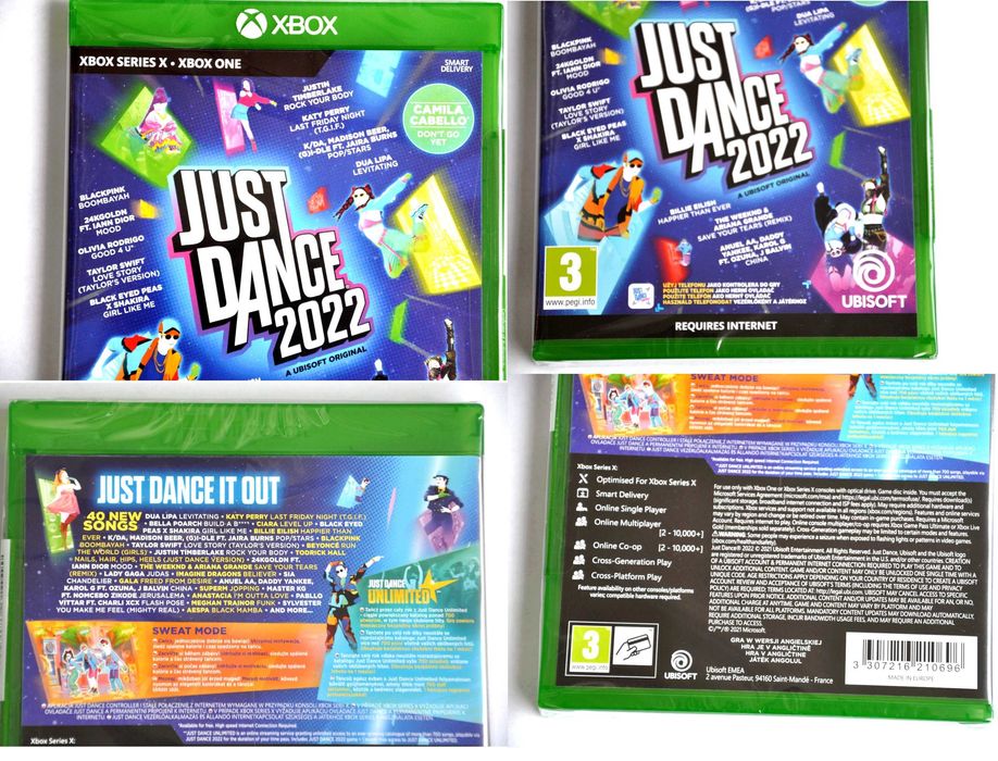 JUST DANCE 2022 XBOX ONE Gra DVD TANIEC MUZYKA Zabaw n Prezent dziecka