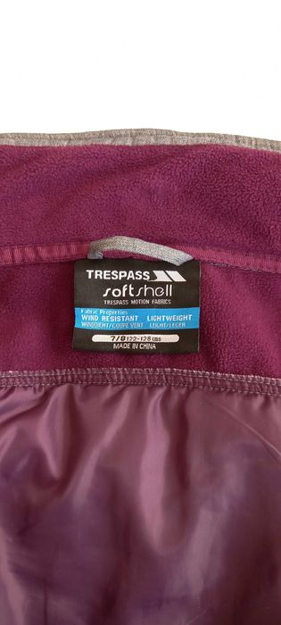 Kurtka Trespass Softshell jesienna 7-9 lat 122 - 134 cm