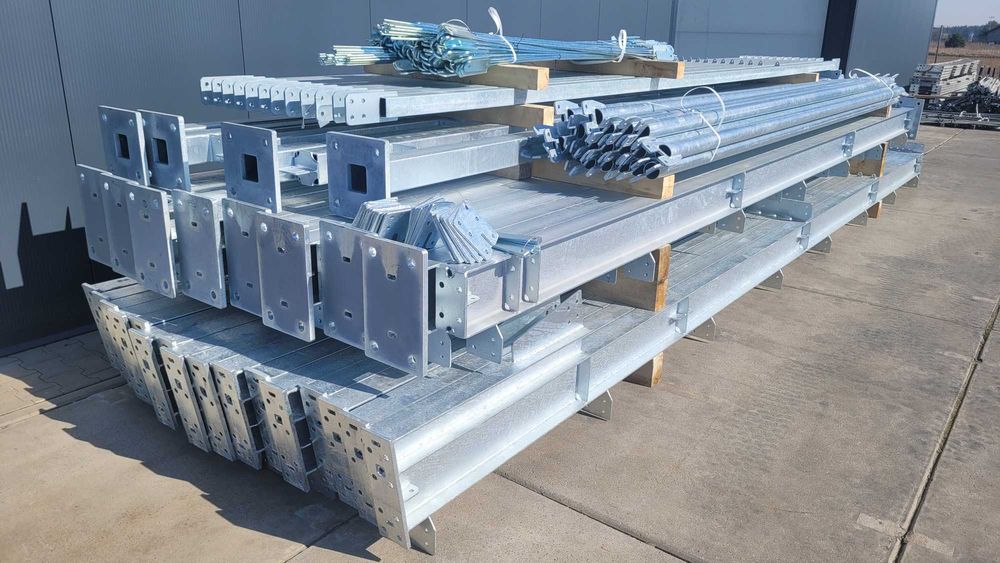 Konstrukcja stalowa ocynkowana magazyn 560 m2 (16m x 35m x 7m) NOWA