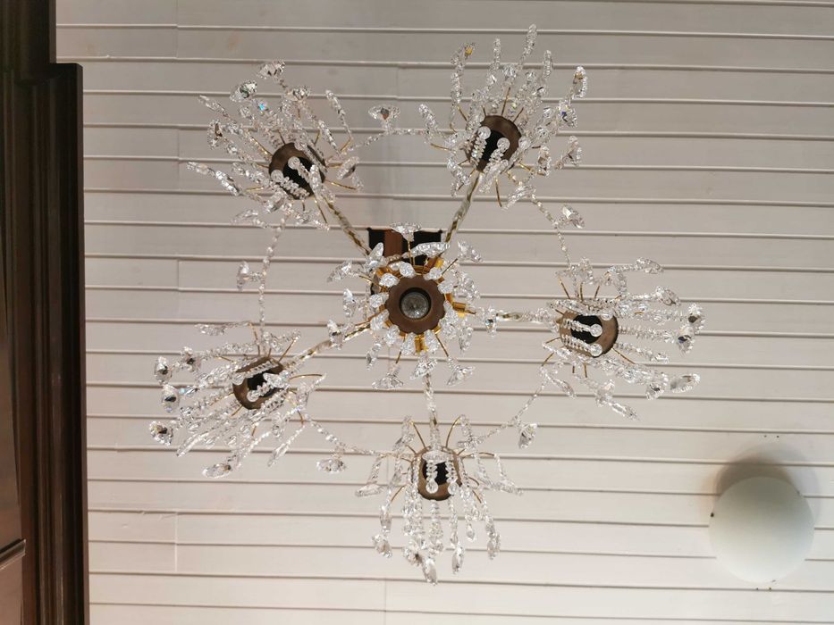 Lustre Cristal 5 Lâmpadas